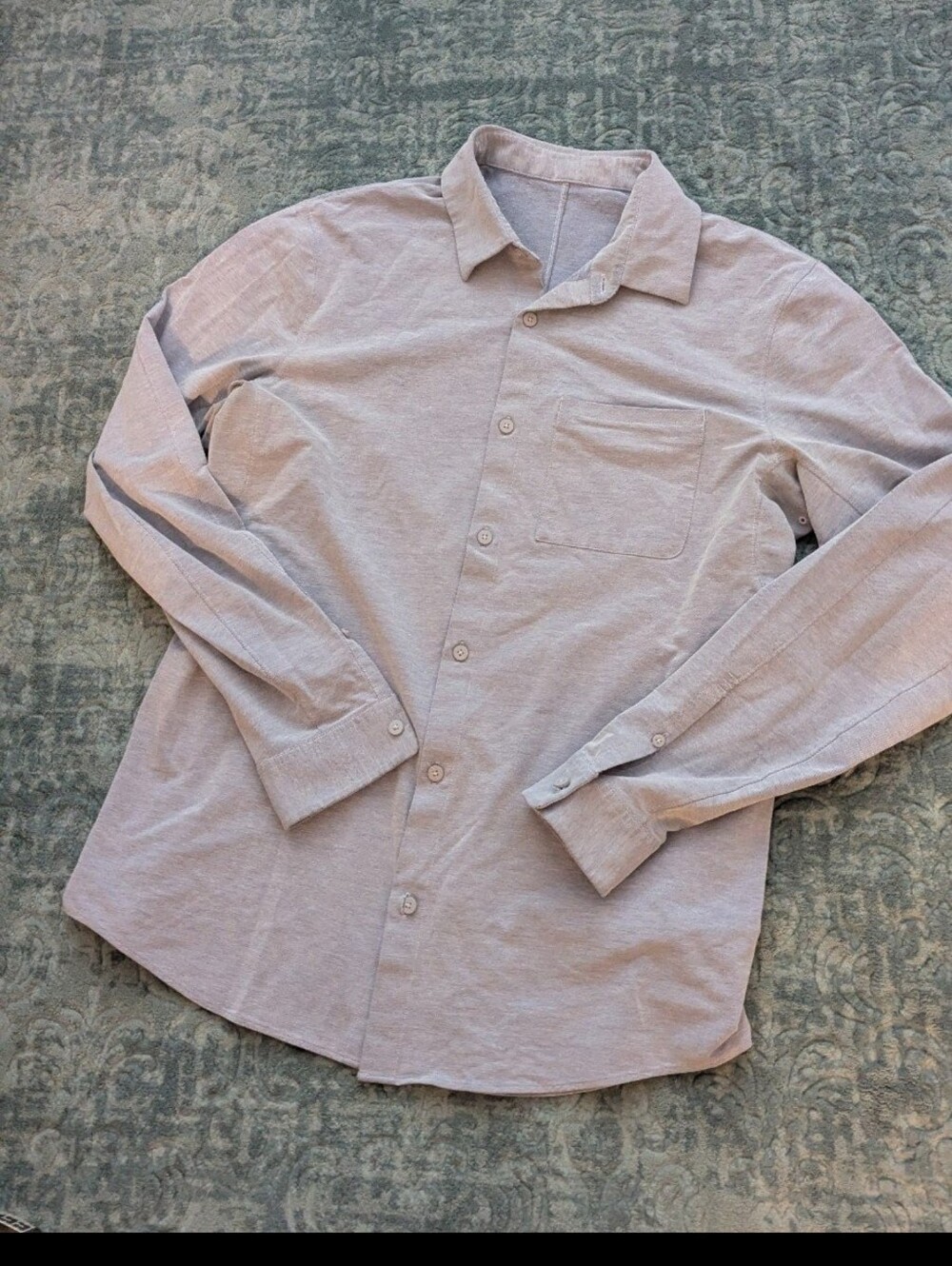 lululemon athletica men's long sleeve button-down shirt Size S